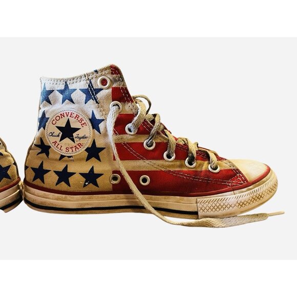 Converse‎ Chuck Taylor All Star High American flag, Junior Size 2 US - Picture 3 of 11